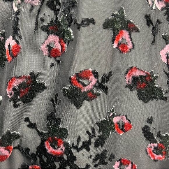 Wayf Sheer Black Burnout Dress. Victorian Steampunk! Size M. Great Condition!! - Picture 4 of 14